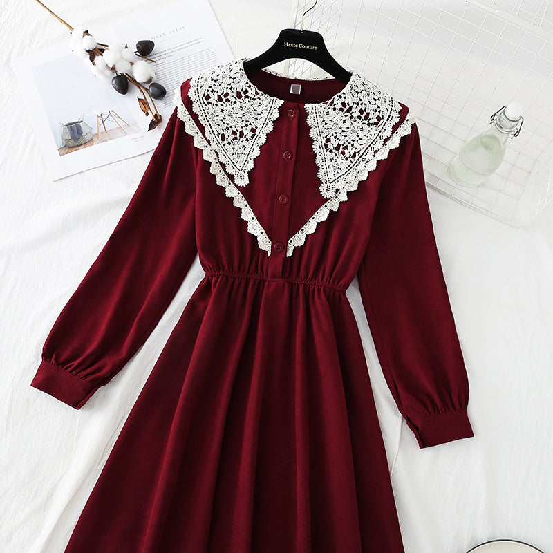 The new waist closing skirt shows a thin temperament  4054