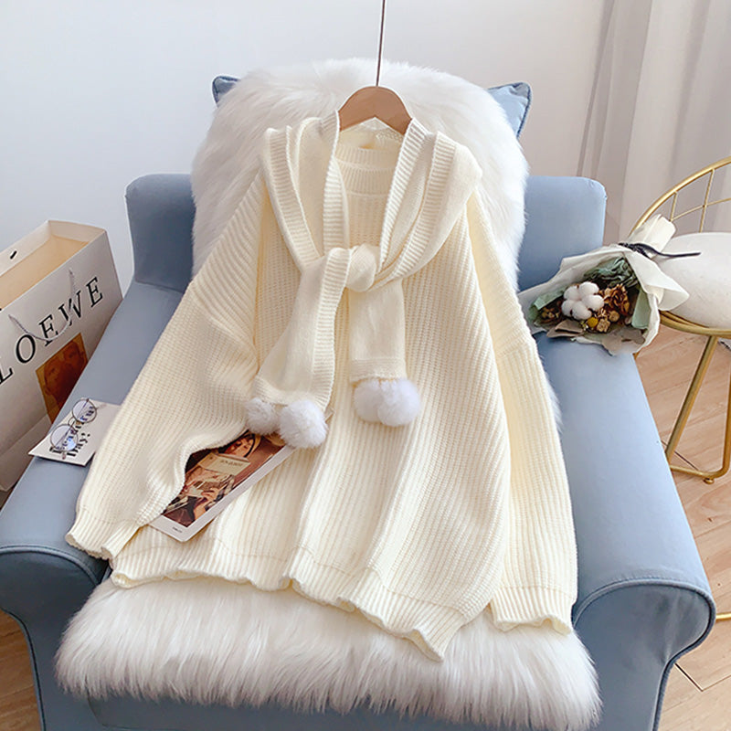 Kapuzen-Schalpullover neuer Pullover 5059