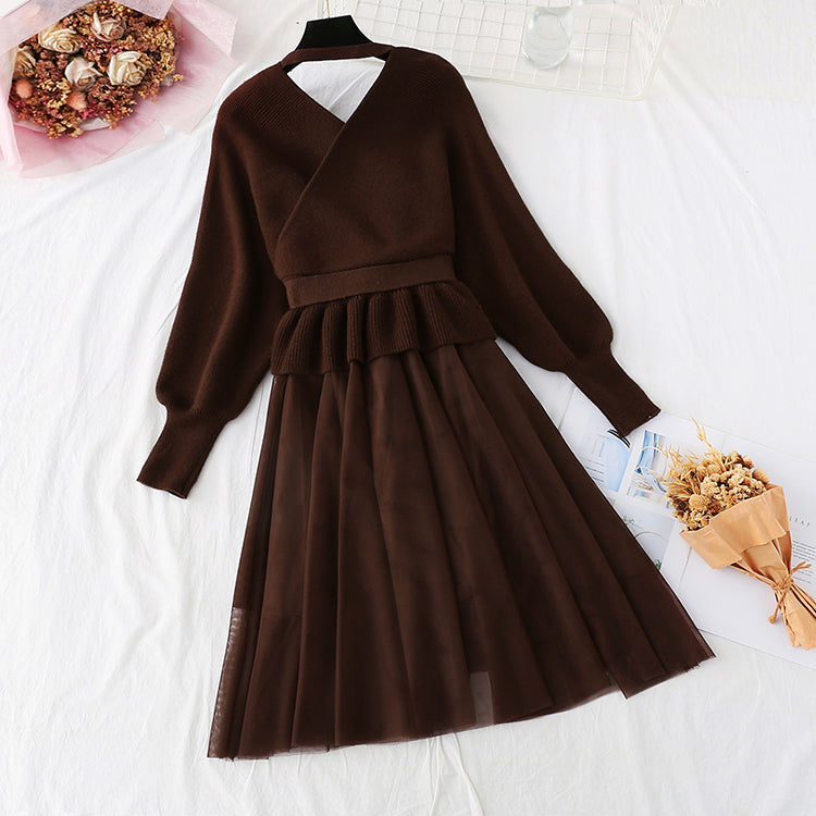 Jupe de costume de style sœur impériale haute mode tempérament froid 3945