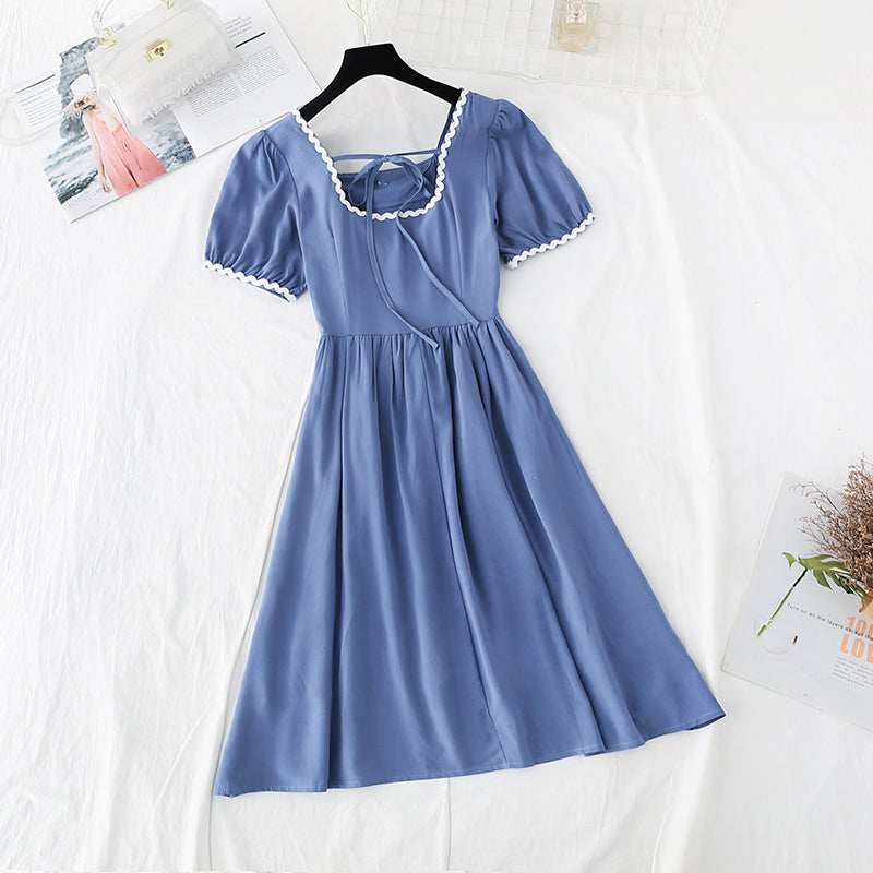 The new doll French Retro Tea Break skirt is slim at the waist  4690