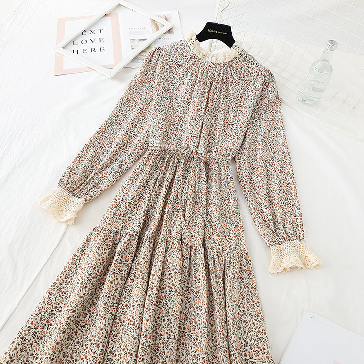 The new waist is slim, long skirt temperament is bottomed skirt  4727