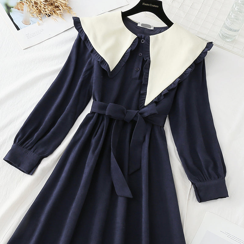 French dress women's irregular large lapel slim skirt  4750