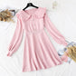 French first love retro super fairy knitted dress  3895