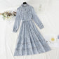 Stitched lace dress gentle style slim temperament bottomed skirt women  4094