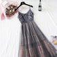 French Hepburn fairy sling gauze dress  4121