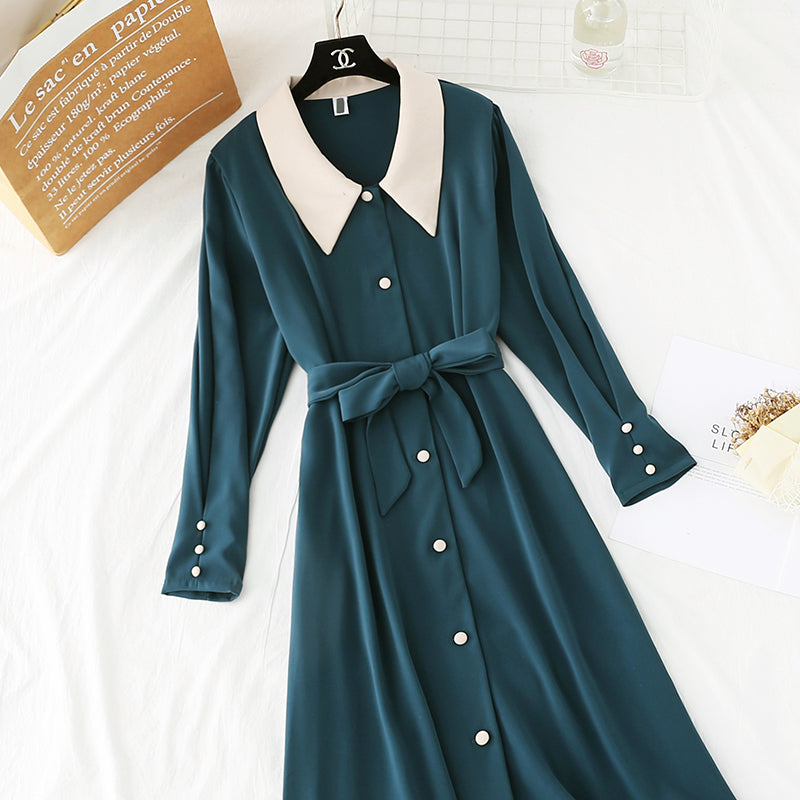 Jupe fumée Zhi Jupe rétro française Kikyo longueur taille 3959