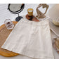 Minority design split A-line solid color high waist thin short skirt fashion  5404