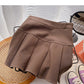 New Korean high waist A-line pleated skirt  5296