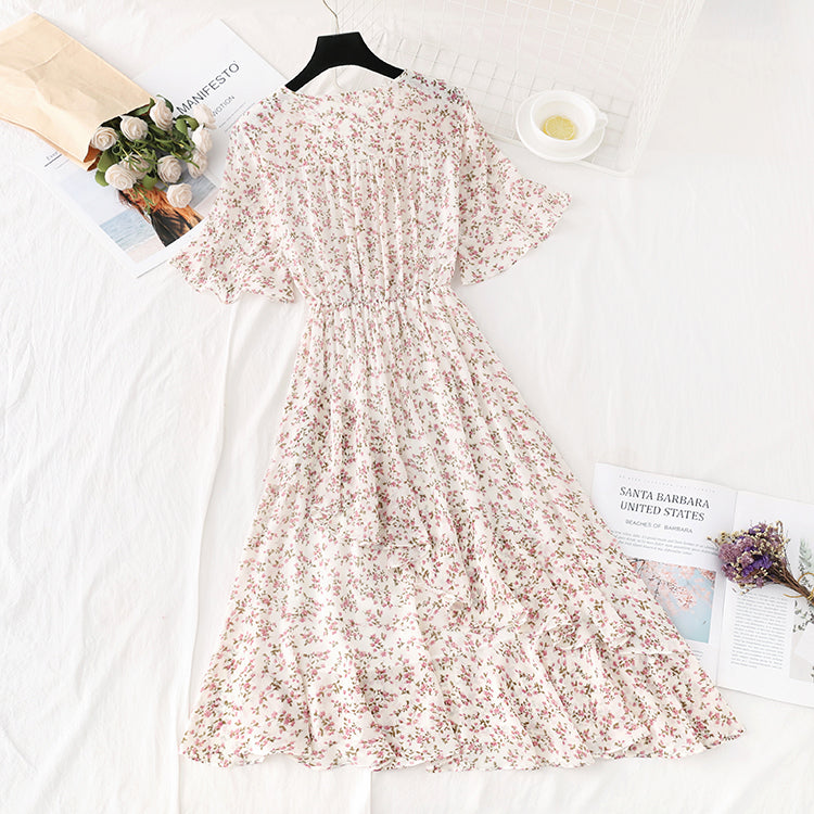 Neu Kikyo First Love Mori Chiffonrock mit unregelmäßigen Rüschen 4589