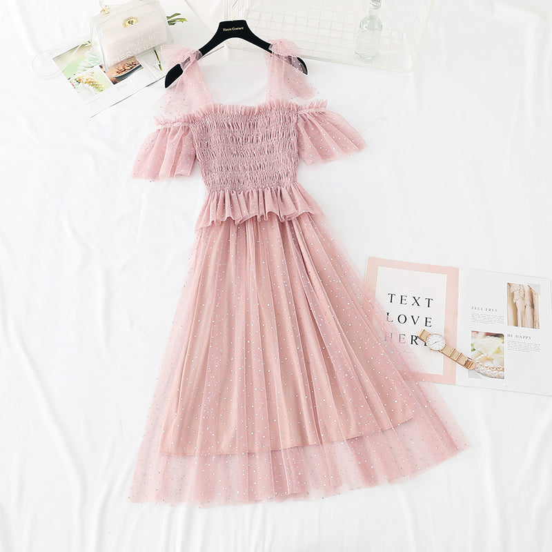 The new waist is slim, French retro skirt  4391