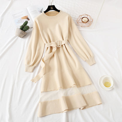 Französisches Vintage-Strickkleid mit Rockboden 4326