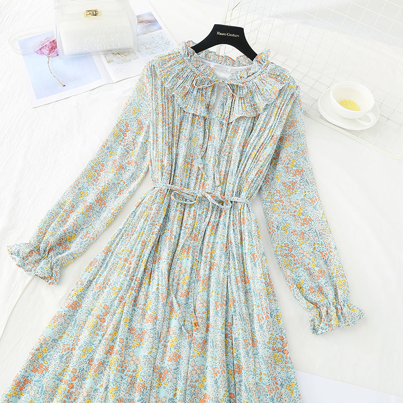 The new fairy super xiansen series has a slim waist and chiffon skirt  4706