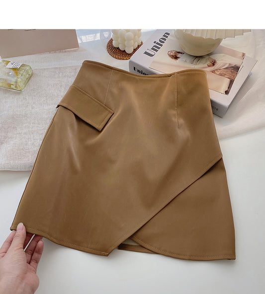 Korean design irregular slim Hip Wrap Skirt  5279