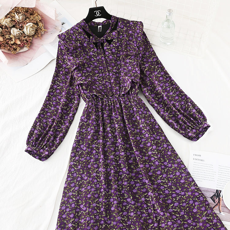 French style first love, retro super immortal, slim waist  3824