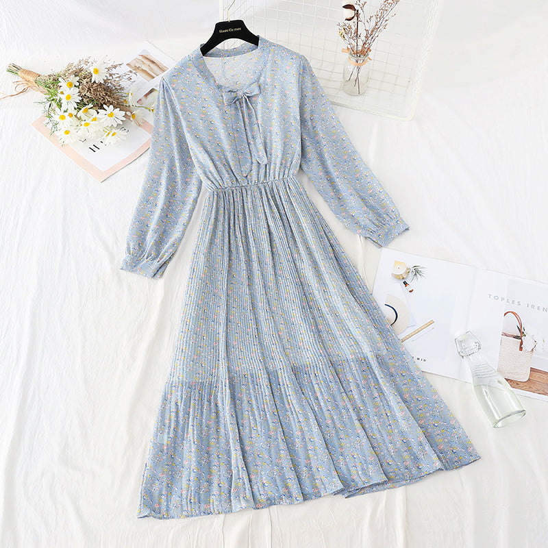 Slim bottomed skirt, inner temperament, versatile Chiffon Skirt  4085