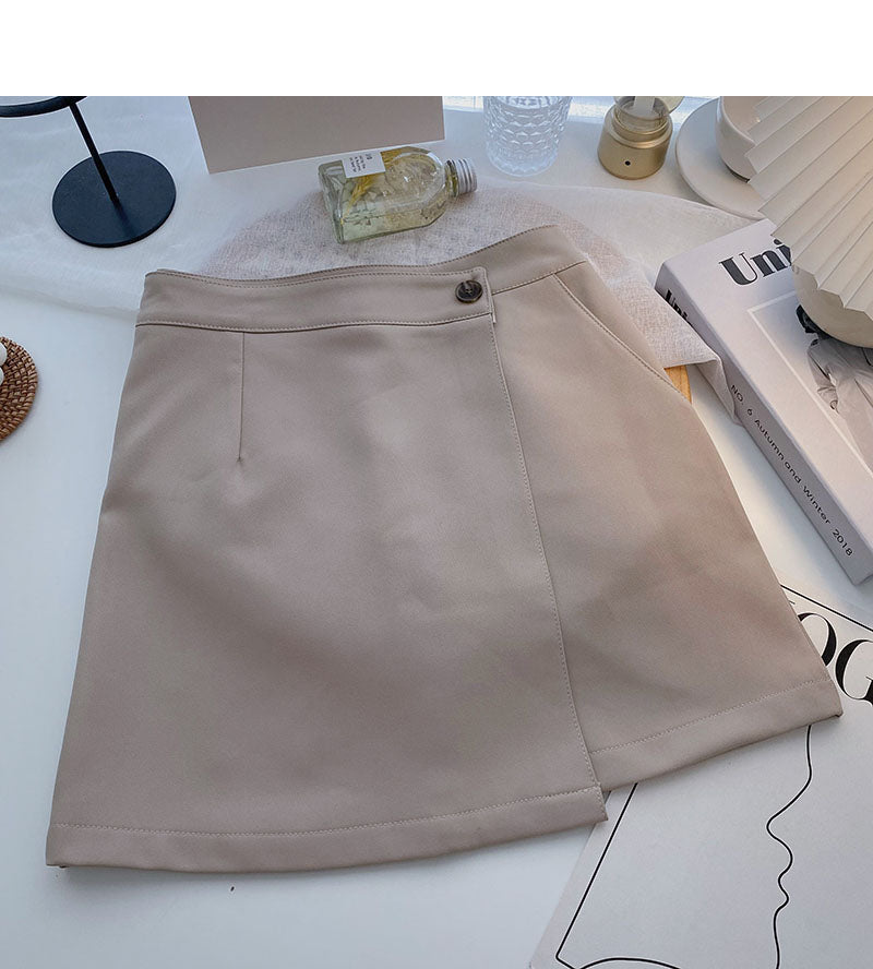 Korean retro fashion design, slim Hip Wrap Skirt  5350