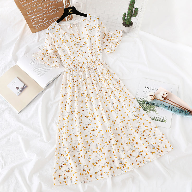 Broken Flower Chiffon Skirt popular in France  4473