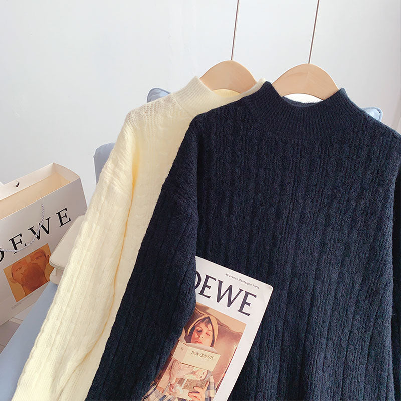 Wollkleid mit Spitzennähten, Strickkleid 5054