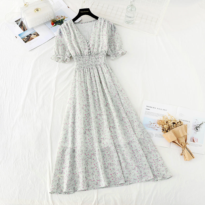 The new waist is slim and French Retro High skirt  4650