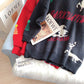 Christmas Sweater women's loose lazy wind bottomed Shirt Top  5250