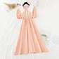 Sen Department sweet temperament baby collar small fresh long skirt  4222