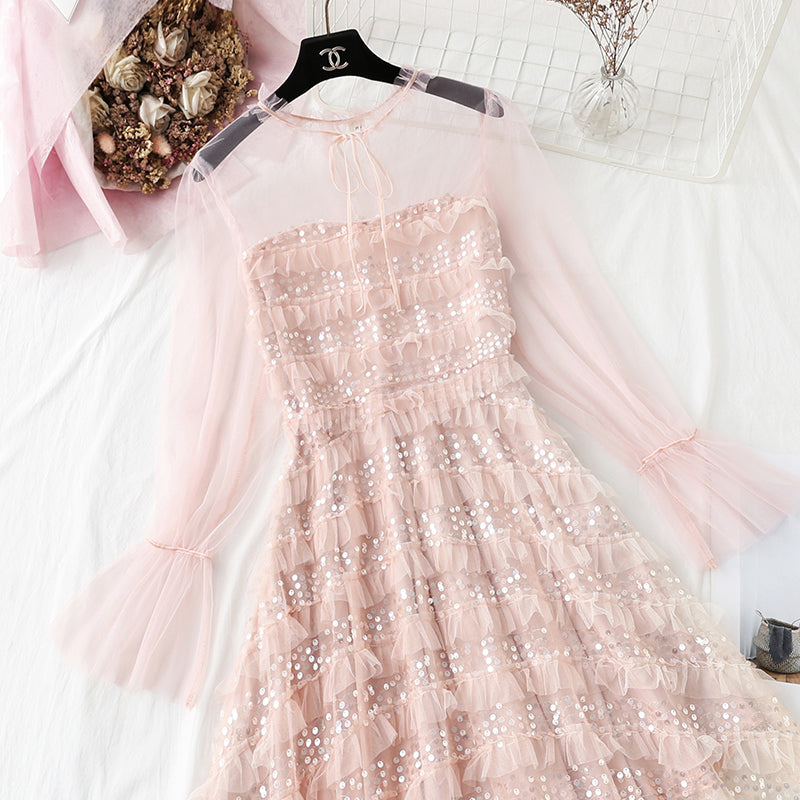 Französische erste Liebe kleiner duftender Windnetz-Feenrock 4306