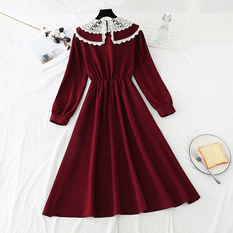 The new waist closing skirt shows a thin temperament  4054