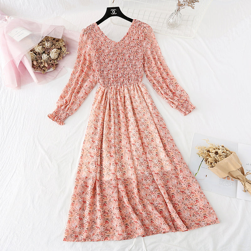 The new skirt is light and mature, with foreign air and fairy Sen series 4042