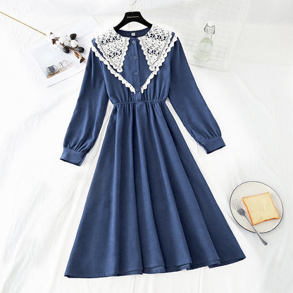 The new waist closing skirt shows a thin temperament  4054