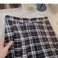 Japanese retro age reducing Plaid high waist pleated skirt  5426