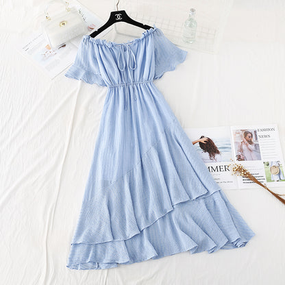 Robe en coton et lin à une épaule Robe en coton et lin à une épaule 4139