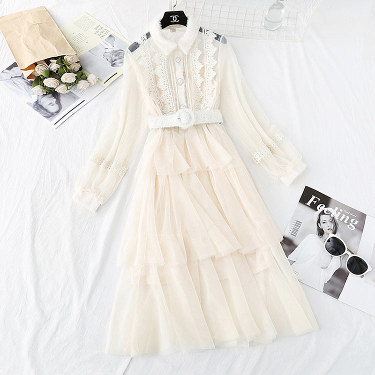 Fairy super xiansen series mesh dress  3980