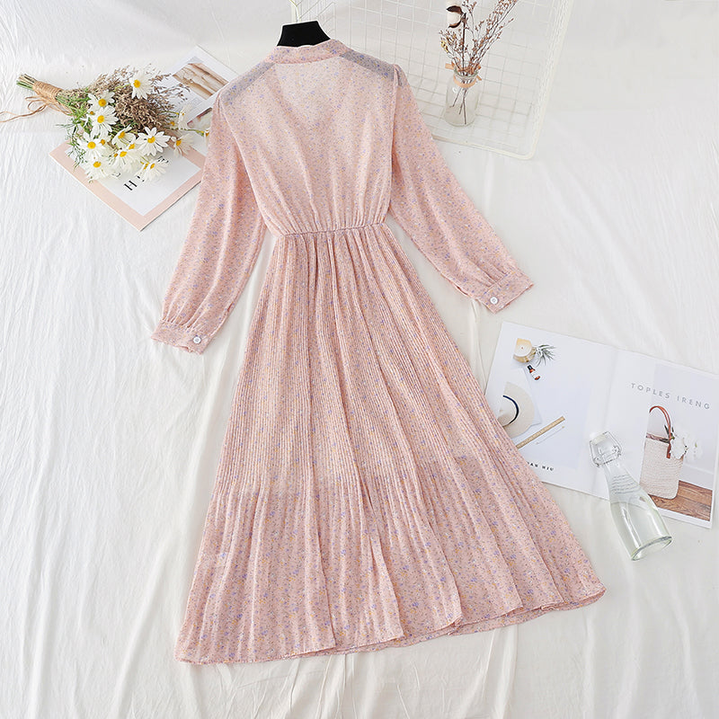 Slim bottomed skirt, inner temperament, versatile Chiffon Skirt  4085