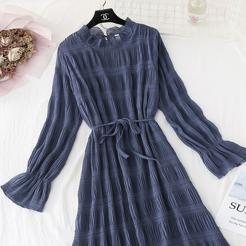 French retro Platycodon grandiflorum skirt fairy super fairy series  3819