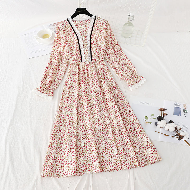 The new French knee dress is slim at the waist  4805