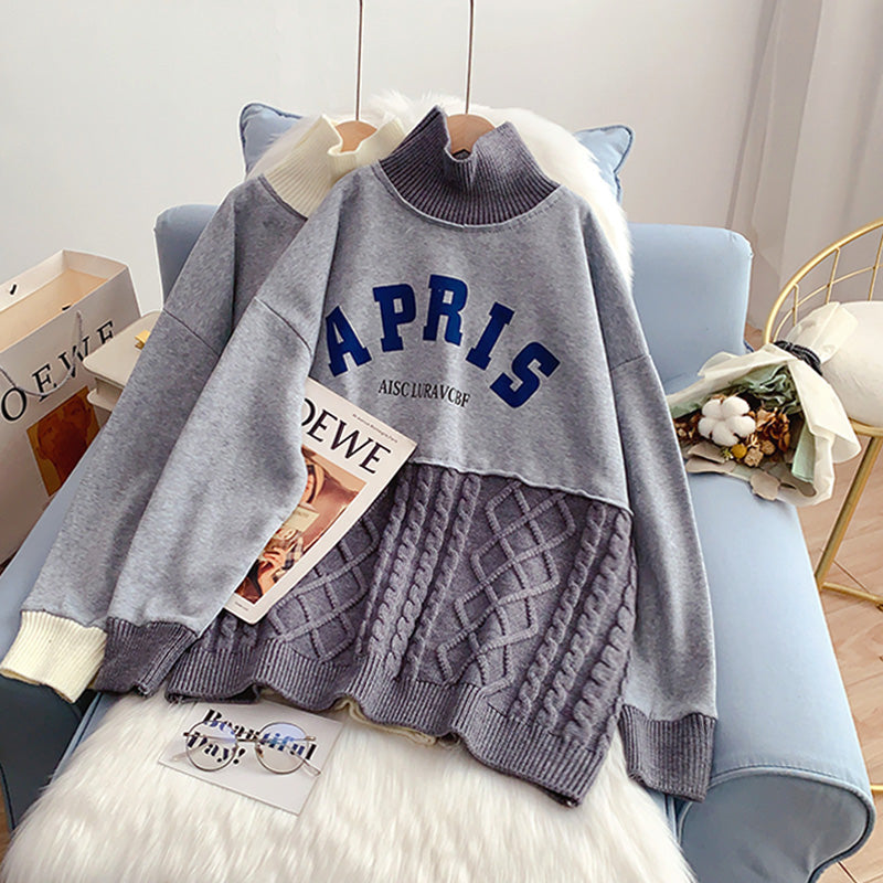 Pullover mit Stehkragen, Design Sense of Minority, gestricktes Hemd 5230