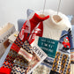 Christmas sisters high neck sweater new Knitted Top  4924