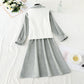 New women's gentle style, thin and high waistcoat two-piece set  3917