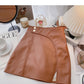 Korean style irregular small split A-shaped Hip Wrap Skirt  5374