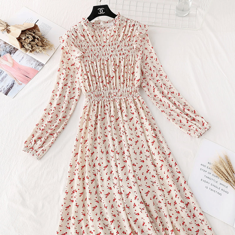 New fairy super xiansen French retro slim skirt  4048