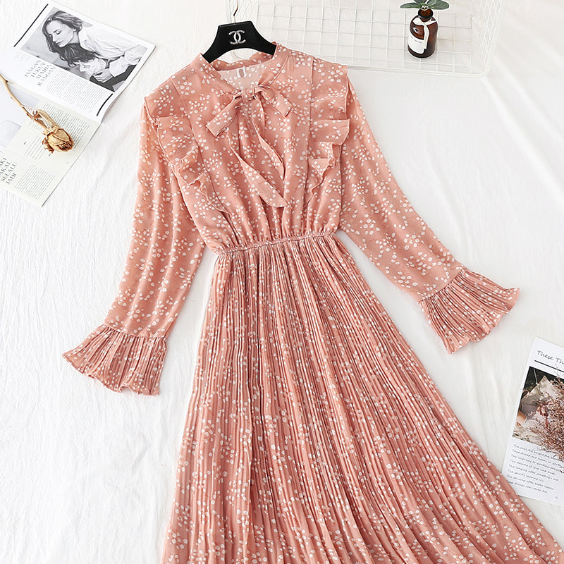 Retro Platycodon chiffon long skirt fairy super fairy series  3821