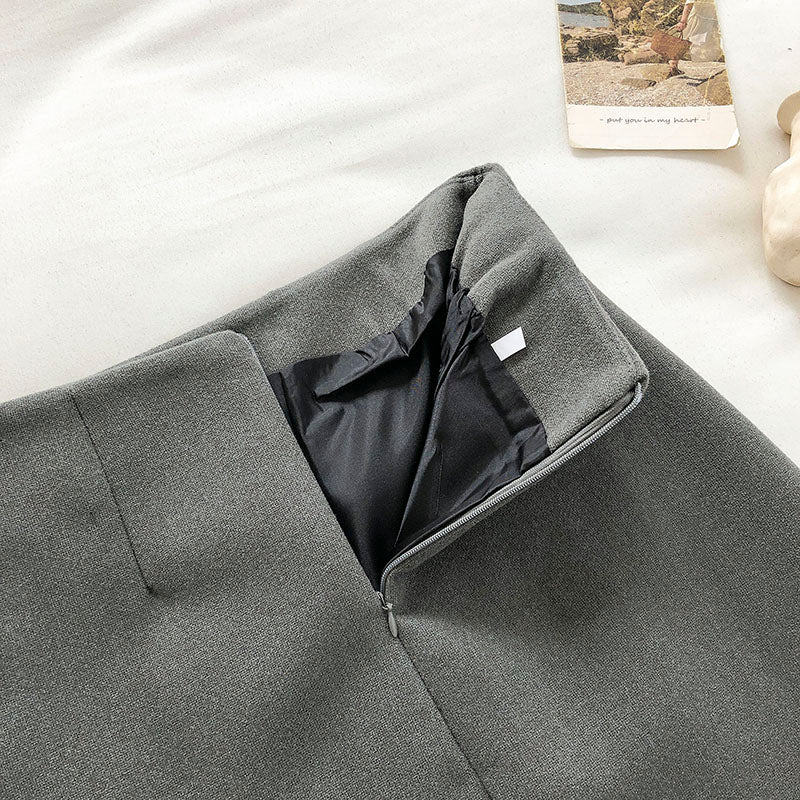 Nouvelle jupe en laine vintage coréenne 5275