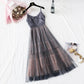 French Hepburn fairy sling gauze dress  4121