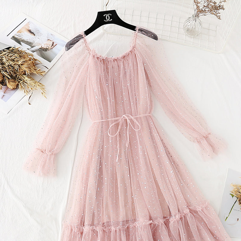 Skirt light mature style temperament foreign fairy super xiansen Department  4032