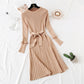 New celebrity style long sleeve knitted dress  4734