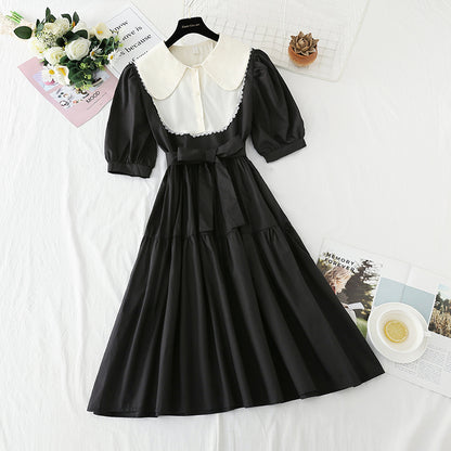 French retro design of the new tea break princess skirt  4848