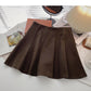 New Korean fashion age reducing versatile ins high waist pleated skirt 5409
