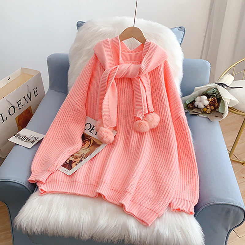 Kapuzen-Schalpullover neuer Pullover 5059