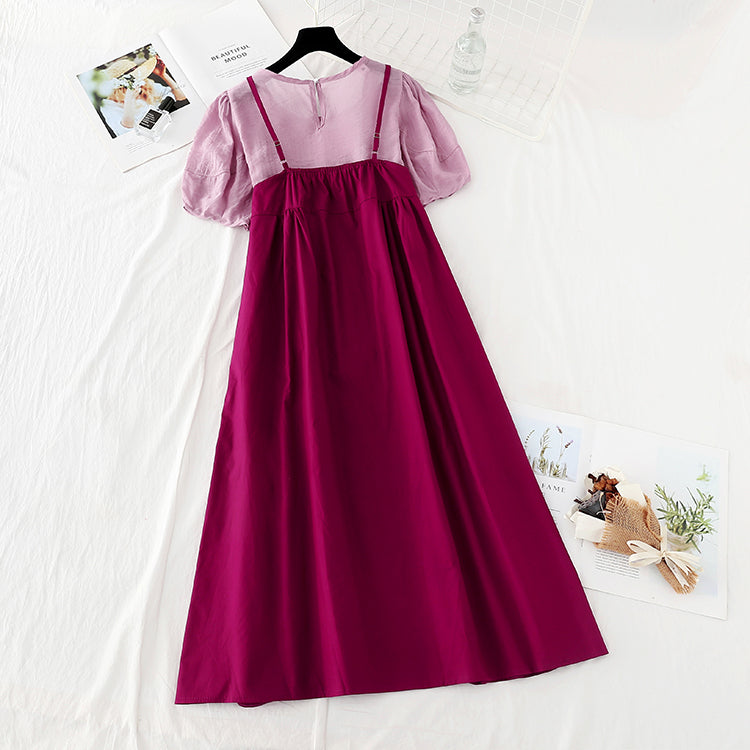 New French retro western style aging skirt two piece set  4641