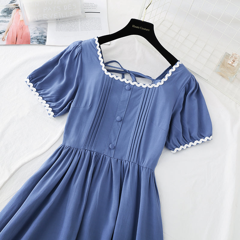 The new doll French Retro Tea Break skirt is slim at the waist  4690